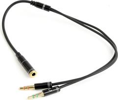 4 pin to 4 x 4 pin - Gembird 3.5mm to 2 x 3.5mm Stereo Plug Adapter - 2 nuotrauka