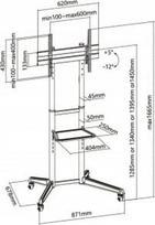 trolley - Laikiklis Digitus DA-90447, 37-70" - 5 nuotrauka
