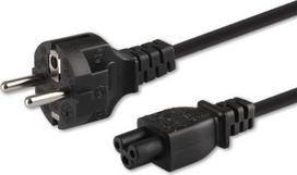 Savio Cable IEC C5 / Schuko Black 1.2m