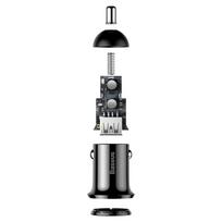 baseus car charger - BASEUS 12-24V 2xUSB 4.8A, juodas - 12 nuotrauka