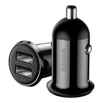 baseus car charger - BASEUS 12-24V 2xUSB 4.8A, juodas - 16 nuotrauka