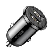 baseus car charger - BASEUS 12-24V 2xUSB 4.8A, juodas - 17 nuotrauka