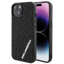 iphone 13 telefono deklas karl lagerfeld - Karl Lagerfeld "KLHCP15S3DMKRLK Hardcase 3D Rubber Multi Logo iPhone 15" - 1 nuotrauka