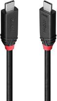 CABLE USB4 240W TYPE C 0.5M/BLACK LINE 37000 LINDY