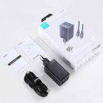 usb c pakrovejas 2m - GaN Ultra 65W 2C1A Kabelis C-C Joyroom TCG01 (juodas) - 3 nuotrauka