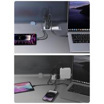 usb c pakrovejas 2m - GaN Ultra 65W 2C1A Kabelis C-C Joyroom TCG01 (juodas) - 5 nuotrauka