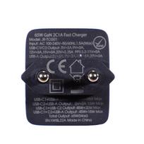 usb c pakrovejas 2m - GaN Ultra 65W 2C1A Kabelis C-C Joyroom TCG01 (juodas) - 11 nuotrauka