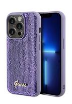 iphone 14 violetine - Guess "Sequin Script Logo Case iPhone 14 Pro Max" Purple - 1 nuotrauka