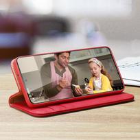 atverciami telefono deklai - Dux Ducis Hivo odinis atverčiamas dėklas Samsung Galaxy S22+ (S22 Plus) Mėlynas (Blue) - 1 nuotrauka