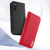 atverciami telefono deklai - Dux Ducis Hivo odinis atverčiamas dėklas Samsung Galaxy S22+ (S22 Plus) Mėlynas (Blue) - 5 nuotrauka