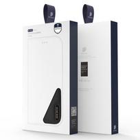 atverciami telefono deklai - Dux Ducis Hivo odinis atverčiamas dėklas Samsung Galaxy S22+ (S22 Plus) Mėlynas (Blue) - 18 nuotrauka