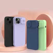 magsafe magnetinis - Nillkin CamShield Silky Magnetic Silicone Apple iPhone 14 Plus tamsiai mėlynas - 1 nuotrauka