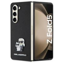 Karl Lagerfeld "Saffiano Monogram Ikonik Pin Galaxy Z Fold5" Black