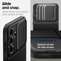 spigen s23 - Spigen "Optik Armor Galaxy S23 FE" Abyss Green - 4 nuotrauka