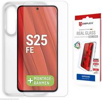 Displex Real Glass S25 FE Screen Protector (2D) + Case