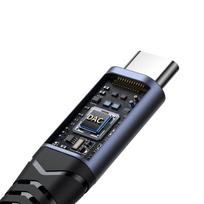 usb dac - Joyroom SY-C02 2-in-1 garso adapteris USB-C į 3.5 mm / USB-C Juodas (Black) - 9 nuotrauka
