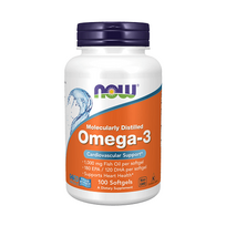 zuvys -  NOW Omega 3 1000mg 100 Kapsulių - 1 nuotrauka