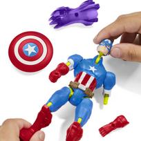 mix mashers - Hasbro Marvel Kapitonas Amerika Mix Mashers veiksmo figūrėlė (F9267) - 3 nuotrauka
