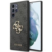 galaxy s23 ultra telefonas - Guess "4G Big Metal Logo" dėklas Samsung Galaxy S23 Ultra S918 Pilkas (Grey) - 1 nuotrauka