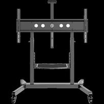 tv 100 - ONKRON Mobile TV Stand Rolling TV Cart for 50 to 100-Inch Screens up to 120 kg, black | TS1991-B - 1 nuotrauka