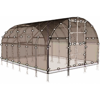 tubing - Šiltnamio KLASIKA TUBE 2 metrų ilgio karkasas, be dangos 3 x 2 m (6 m2) - 2 nuotrauka