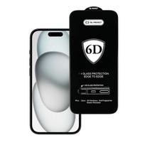 iphone 15 tempered glass - 6D Apple iPhone 15 juodas - 1 nuotrauka