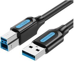 usb a type to usb b - CABLE USB2.0 MALE TO MALE/0.5M BLACK COQBD VENTION - 1 nuotrauka