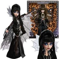 tamsoje - Mattel Monster High Skullector Elvira, Tamsos šeimininkė (Mistress of the Dark) HYV99 - 1 nuotrauka