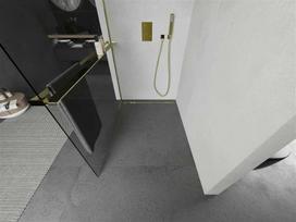 Dušo sienelė Mexen Kioto  Walk-In, 120 cm x 200 cm, aukso
