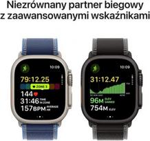 ultra apple watch - Apple Watch Ultra 3 GPS + Cellular 49mm Black Titanium Case with Black/Charcoal Trail Loop - S/M - 4 nuotrauka
