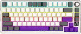 white gaming keyboard - LORGAR KBP7075W, Wireless 75% Mechanical Gaming Keyboard Pro, White, EN layout | LRG-KBP7075W-WH-US - 1 nuotrauka