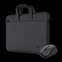 NB CASE BOLOGNA 16"  MOUSE SET/BLACK 24988 TRUST