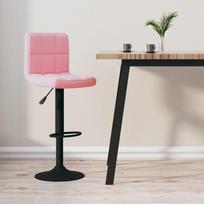 baro kedes taburete - Baro kėdė VLX Velvet 333985, rožinė - 1 nuotrauka