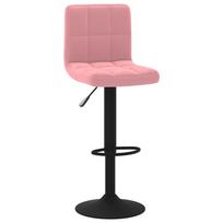 baro kedes taburete - Baro kėdė VLX Velvet 333985, rožinė - 2 nuotrauka