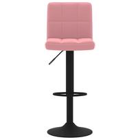baro kedes taburete - Baro kėdė VLX Velvet 333985, rožinė - 3 nuotrauka