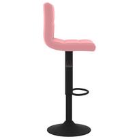 baro kedes taburete - Baro kėdė VLX Velvet 333985, rožinė - 4 nuotrauka