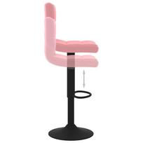 baro kedes taburete - Baro kėdė VLX Velvet 333985, rožinė - 6 nuotrauka