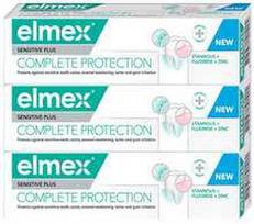 Elmex Sensitive Plus Complete Protection dantų pasta, 3 x 75 ml