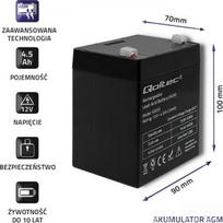 12v 4.5ah -  Qoltec 53033 - 3 nuotrauka