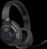 zaidimu ausines - LORGAR Noah 702, Wireless Gaming Headset, black | LRG-GHS702 - 1 nuotrauka