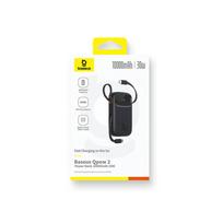 baseus power bank 10000 mah - Baseus QPow 2 10000mAh 30W 2xUSB-C Black (Juoda) - 2 nuotrauka