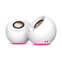 creative kompiuteriu koloneles - Creative Pebble Pro White (Baltos) - 2 nuotrauka