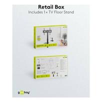 70 televizoriui - Goobay BASIC GRINDYS TV stovas 37"-70", Juodas (Black) - 1 nuotrauka