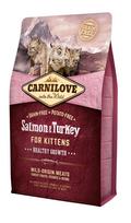 carnilove salmon turkey for kittens sausas maistas kaciukams - Sausas kačių maistas Carnilove, žuvis, 0.4 kg - 1 nuotrauka