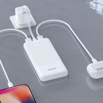power bank 10000 mah - Dudao K10, 10000mAh 10W Baltas (White) - 4 nuotrauka