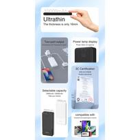 power bank 10000 mah - Dudao K10, 10000mAh 10W Baltas (White) - 7 nuotrauka