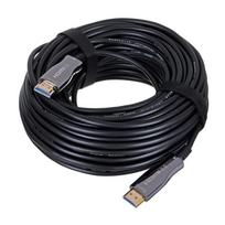 optical laidas - Gembird CCBP-HDMI-AOC-20M-02 Aktyvus optinis (AOC) HDMI kabelis 20m Juodas (Black) - 2 nuotrauka