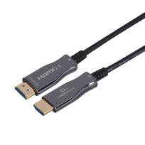 optical laidas - Gembird CCBP-HDMI-AOC-20M-02 Aktyvus optinis (AOC) HDMI kabelis 20m Juodas (Black) - 3 nuotrauka