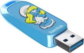 usb 3.0 256 - SanDisk USB 3.2,Ingot Type-A,130MB/s,Smurfette Edition,4x6 Blister,Global | SDCZIS-256G-G46 - 2 nuotrauka