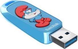 64gb usb - SanDisk USB 3.2,Ingot Type-A,130MB/s,Brainy Smurf Edition,4x6 Blister,Global | SDCZIS-064G-G46 - 2 nuotrauka